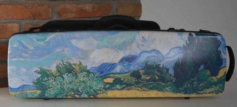 Futerał skrzypcowy włoski 100 % carbon z torbą V. Gogh