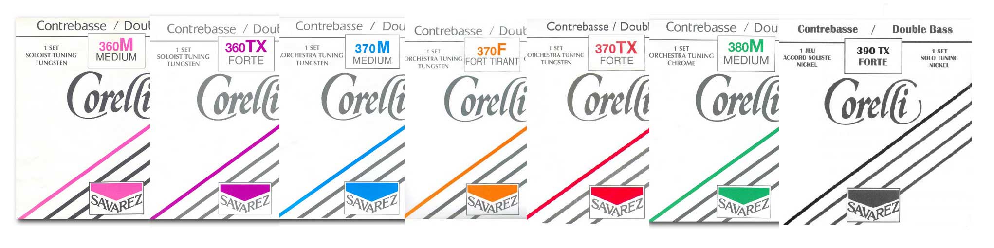 Struny kontrabasowe SAVAREZ CORELLI